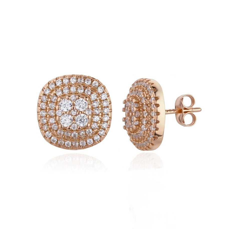 עגילי Cushion Halo