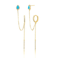 עגילי Reina Chain