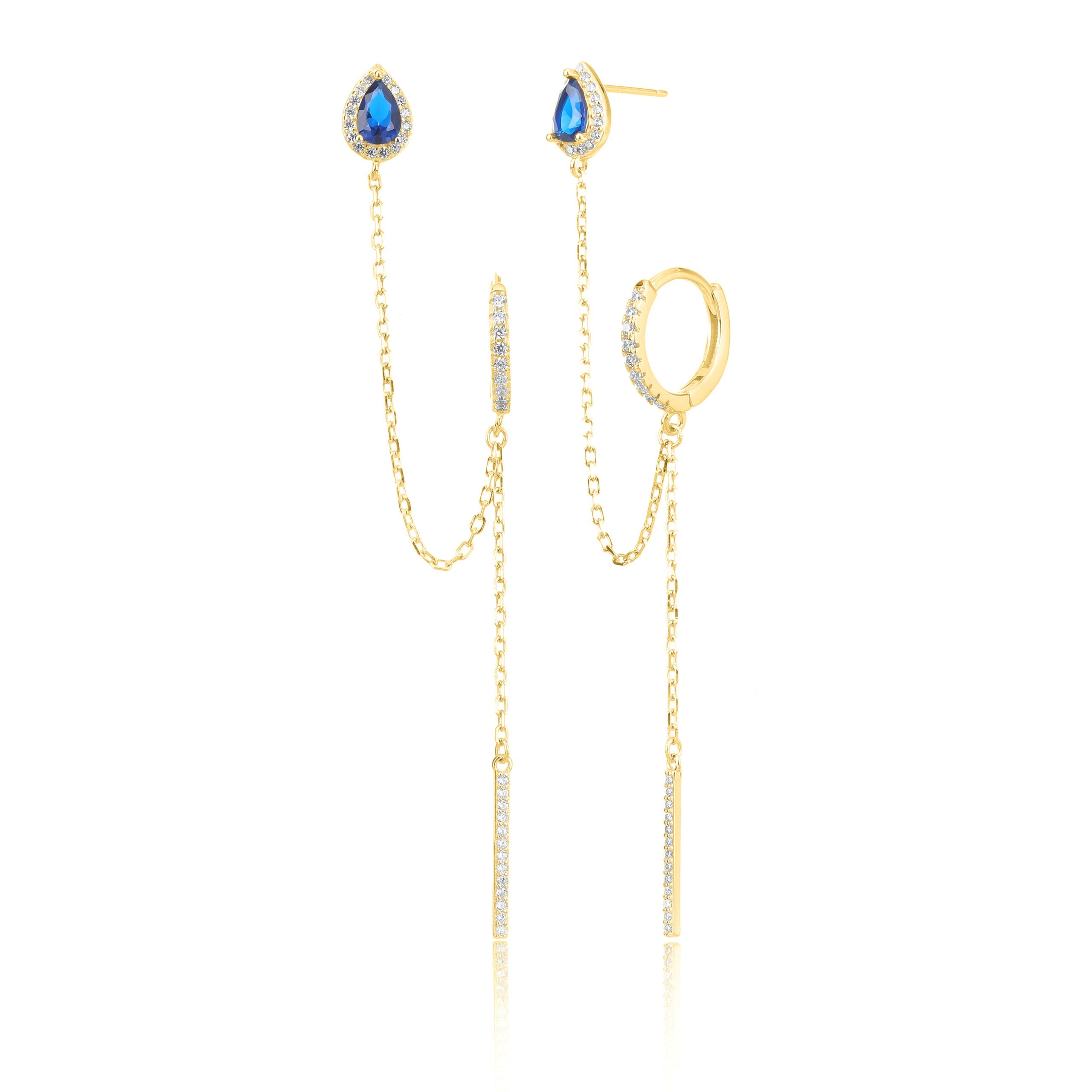 עגילי Reina Chain