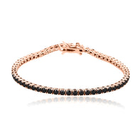 Black Tennis Bracelet - 3mm