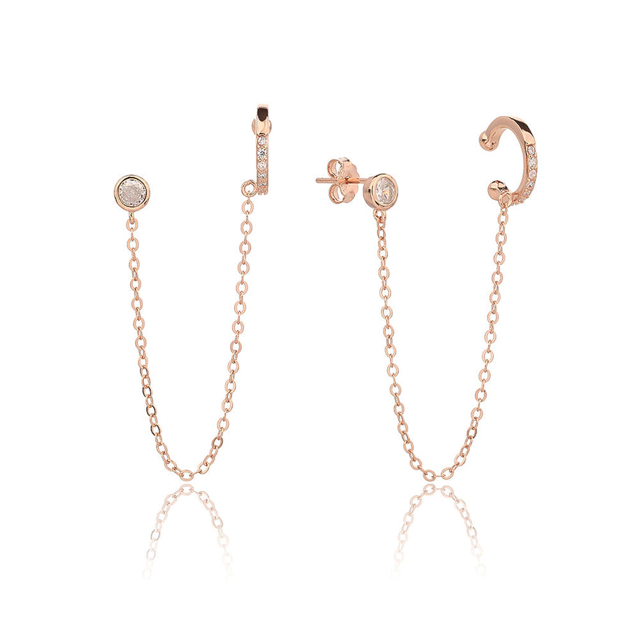 Helix Chain Earrings