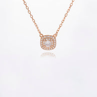 Cushion Halo Necklace
