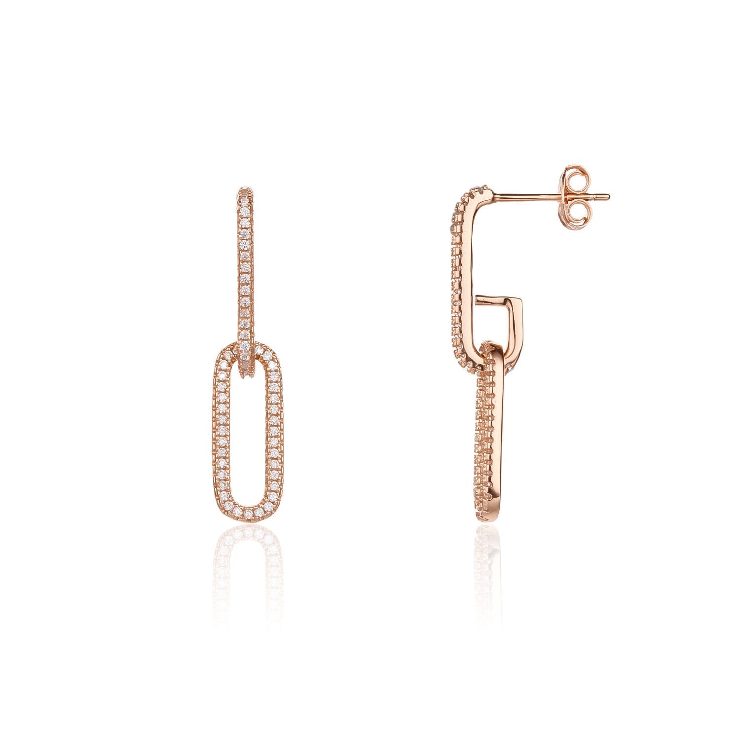 The Blush Link Earrings