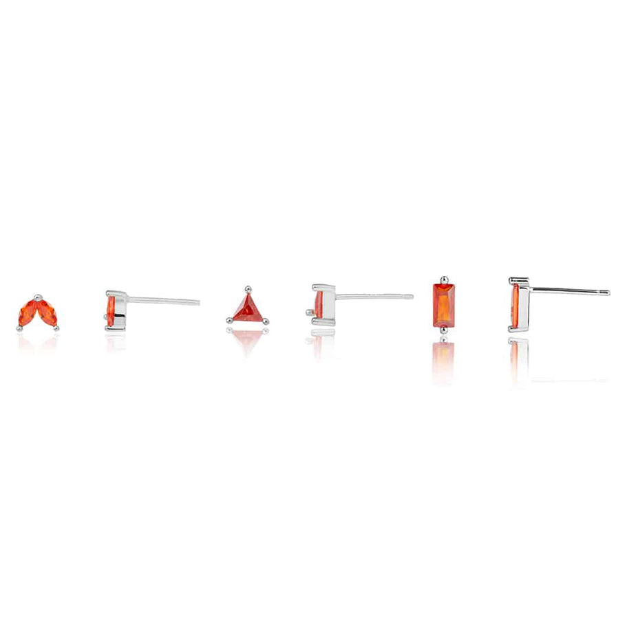 עגילי Emerald Trio