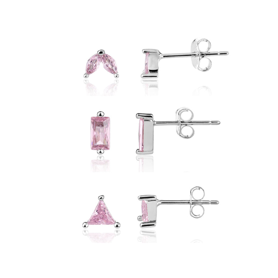 עגילי Emerald Trio