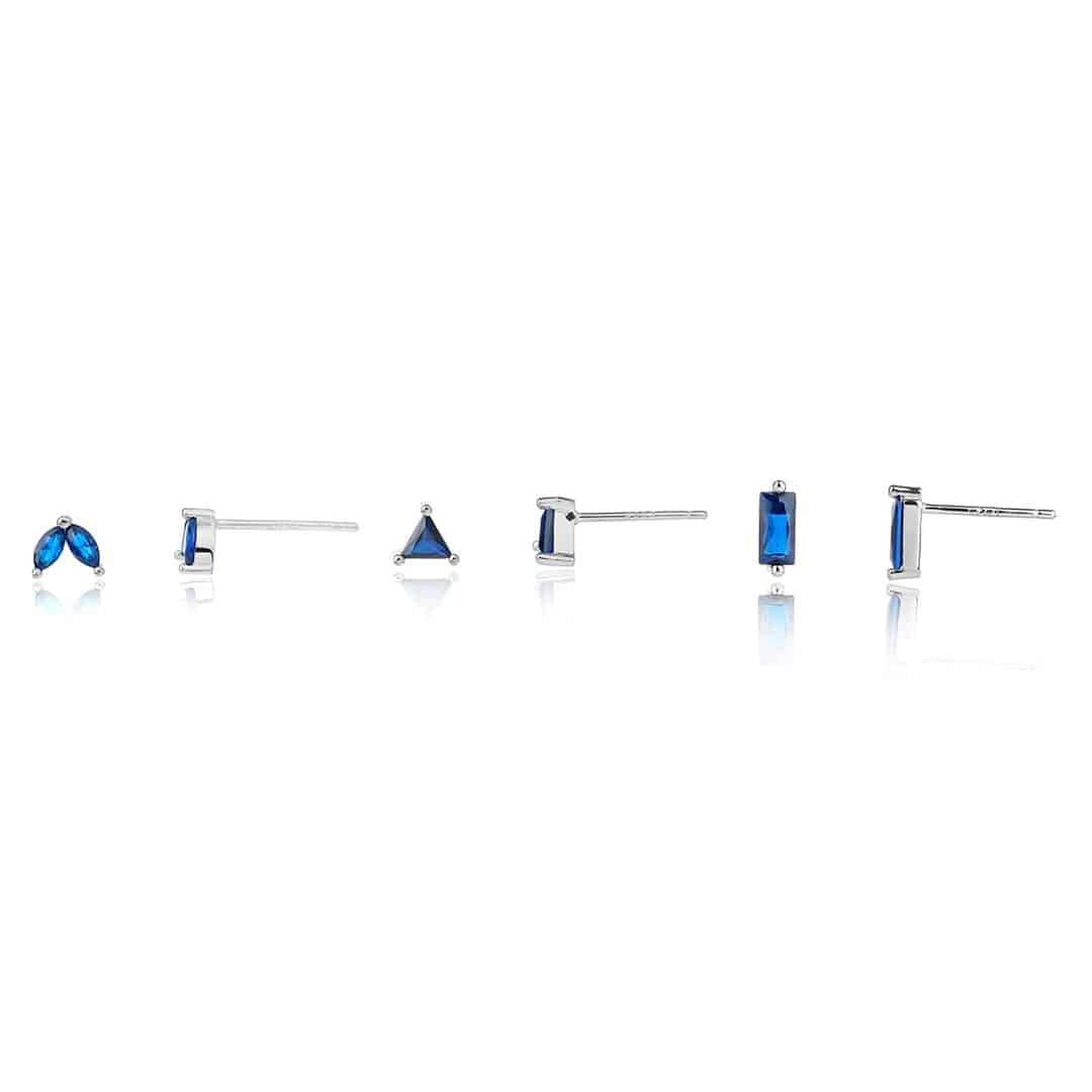 עגילי Emerald Trio