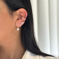 עגילי Cushion Halo